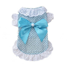 Load image into Gallery viewer, Sweet Pet Cat Clothes Lace Shirt for Cat Puppy Small Dog Spring and Summer Cute Bowknot Kitten Princess Coat Apparel XS S M L XL