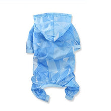 Load image into Gallery viewer, Fashion Sunscreen Pet Cat Coat Jacket Jumpsuit for Small Dogs Cats Waterproof Puppy Clothes Chihuahua Kitten Raincoat Blue Pink
