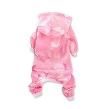 Load image into Gallery viewer, Fashion Sunscreen Pet Cat Coat Jacket Jumpsuit for Small Dogs Cats Waterproof Puppy Clothes Chihuahua Kitten Raincoat Blue Pink