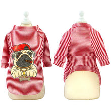 Load image into Gallery viewer, Fashion Cat Clothes Pet Dog Clothes For Small Dogs Cats Soft Cotton Summer Kitten Puppy Clothing Vest Stripe Dog T-shirt Shirts
